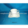 White Porcelain Cup & Saucer